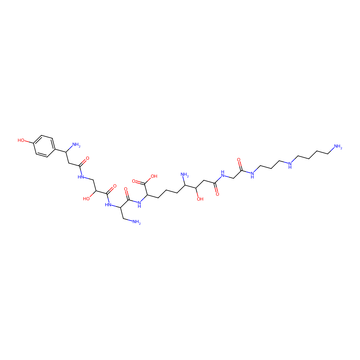 Edeine A molecular structure, CAS 27656-72-0