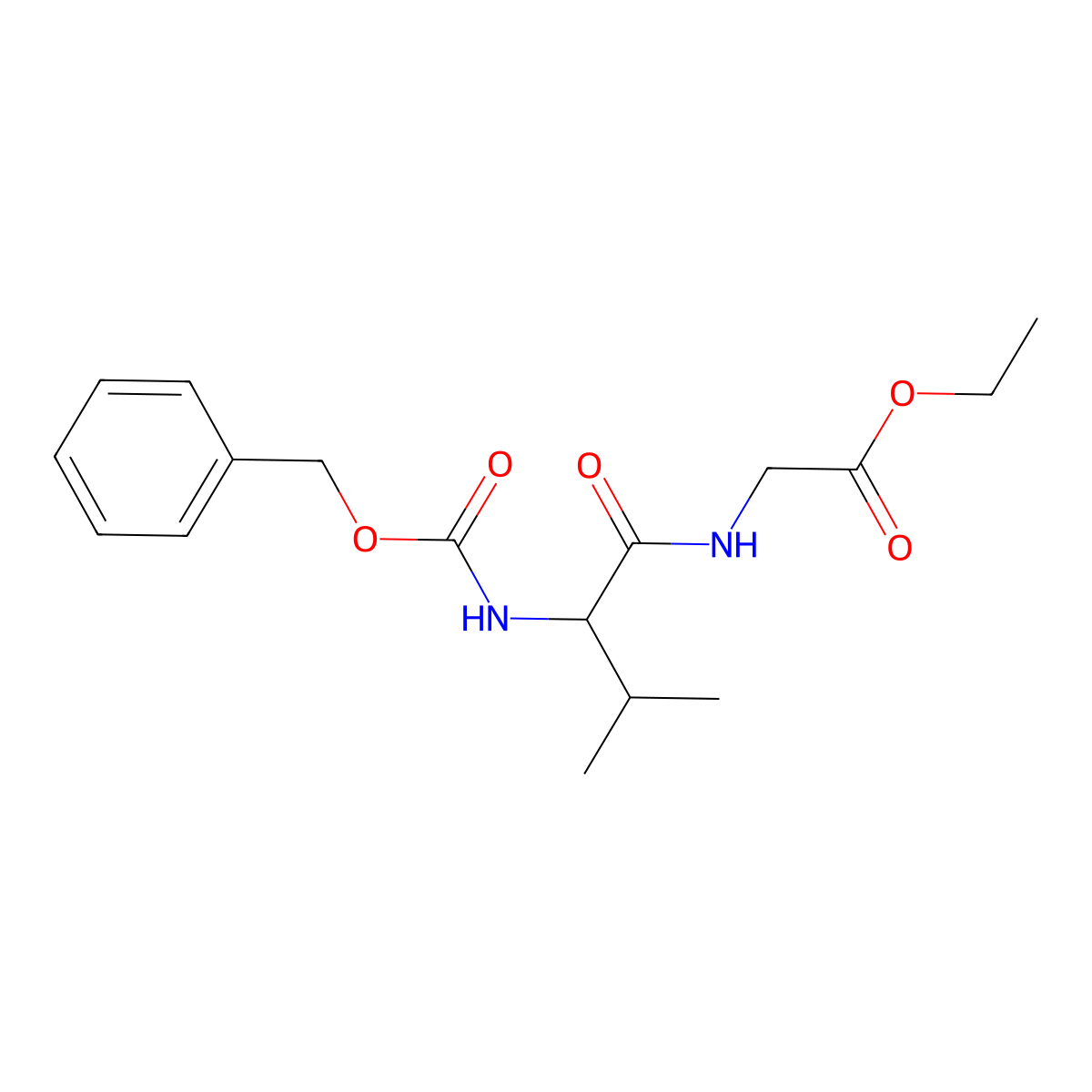 Z-Val-Gly-Oet molecular structure, CAS 2766-17-8