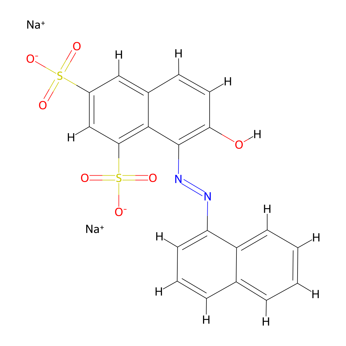 Acid Red 44 molecular structure, CAS 2766-77-0