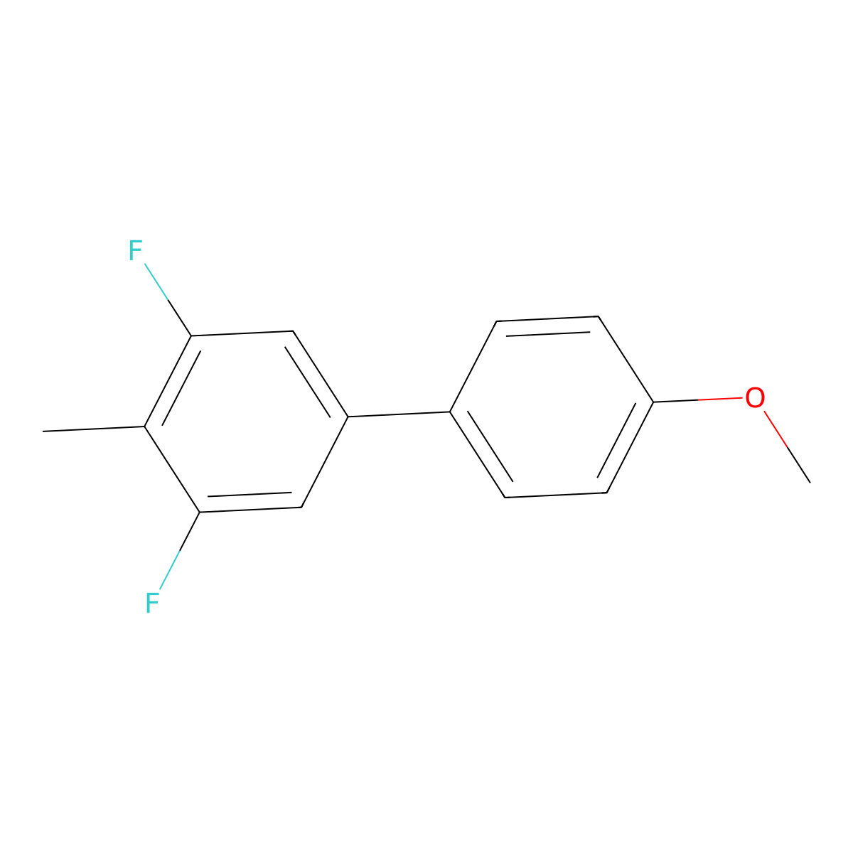 3,5-Difluoro-4'-methoxy-4-methyl-1,1'-biphenyl molecular structure, CAS 2766350-67-6
