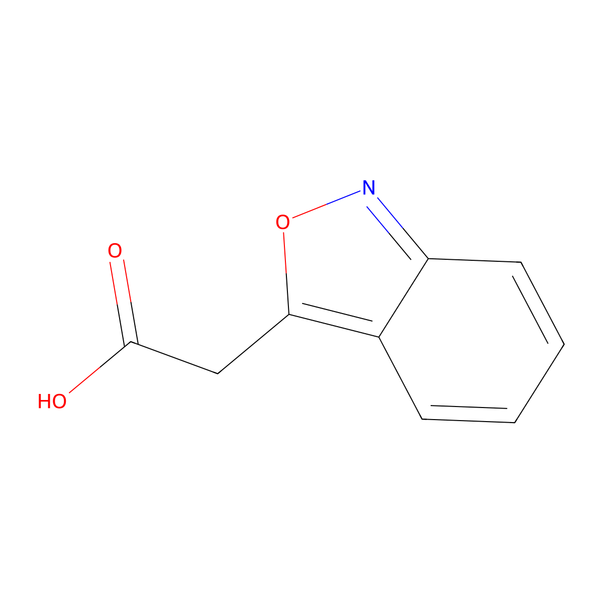 2-(2,1-Benzoxazol-3-yl)acetic acid molecular structure, CAS 27667-30-7