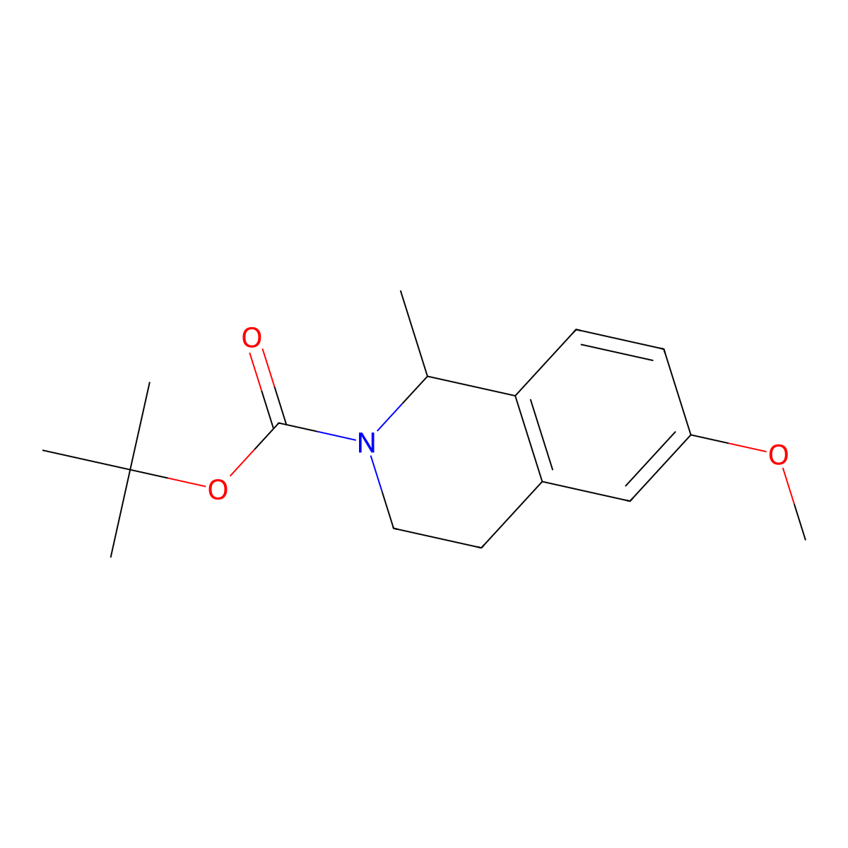 (R)-2-Boc-6-methoxy-1-methyl-1,2,3,4-tetrahydroisoquinoline molecular structure, CAS 2766799-86-2