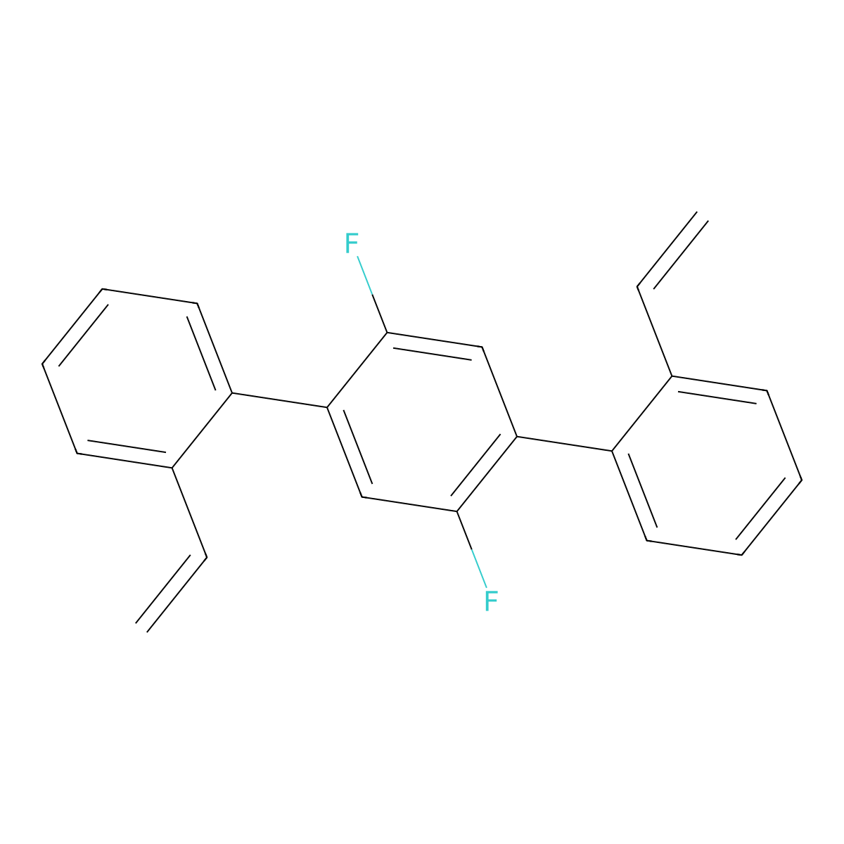 2'-Ethenyl-4-(2-ethenylphenyl)-2,5-difluoro-1,1'-biphenyl molecular structure, CAS 2766860-87-9