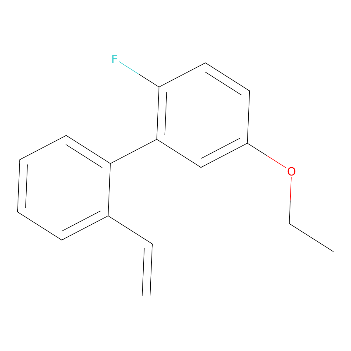 2'-Ethenyl-5-ethoxy-2-fluoro-1,1'-biphenyl molecular structure, CAS 2766860-90-4