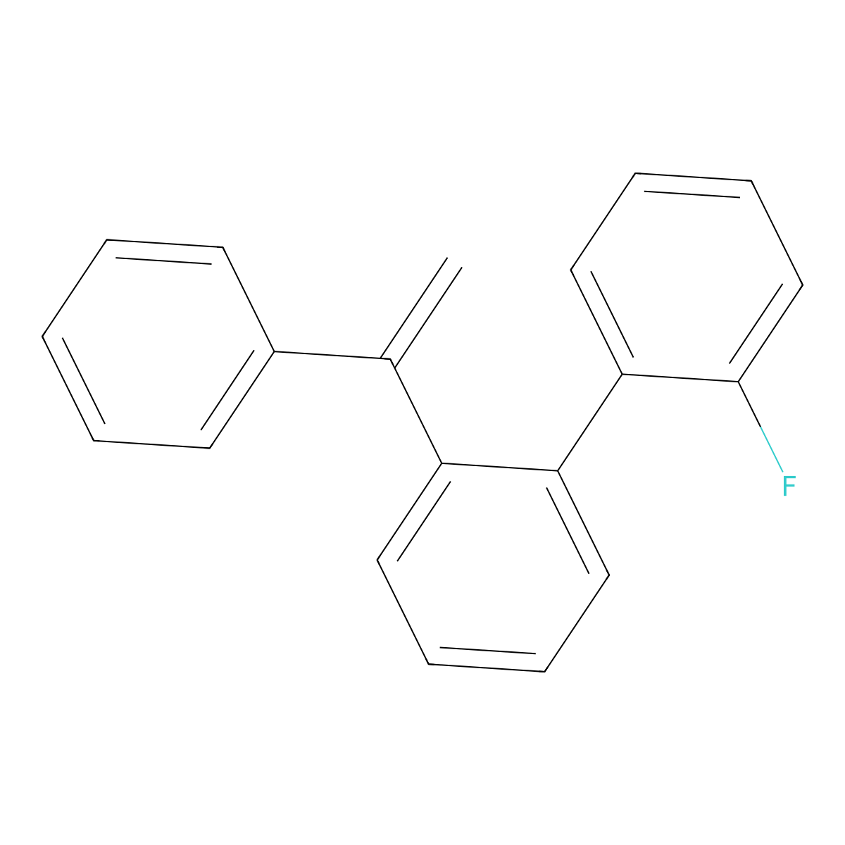 2-Fluoro-2'-(1-phenylethenyl)-1,1'-biphenyl molecular structure, CAS 2766861-04-3