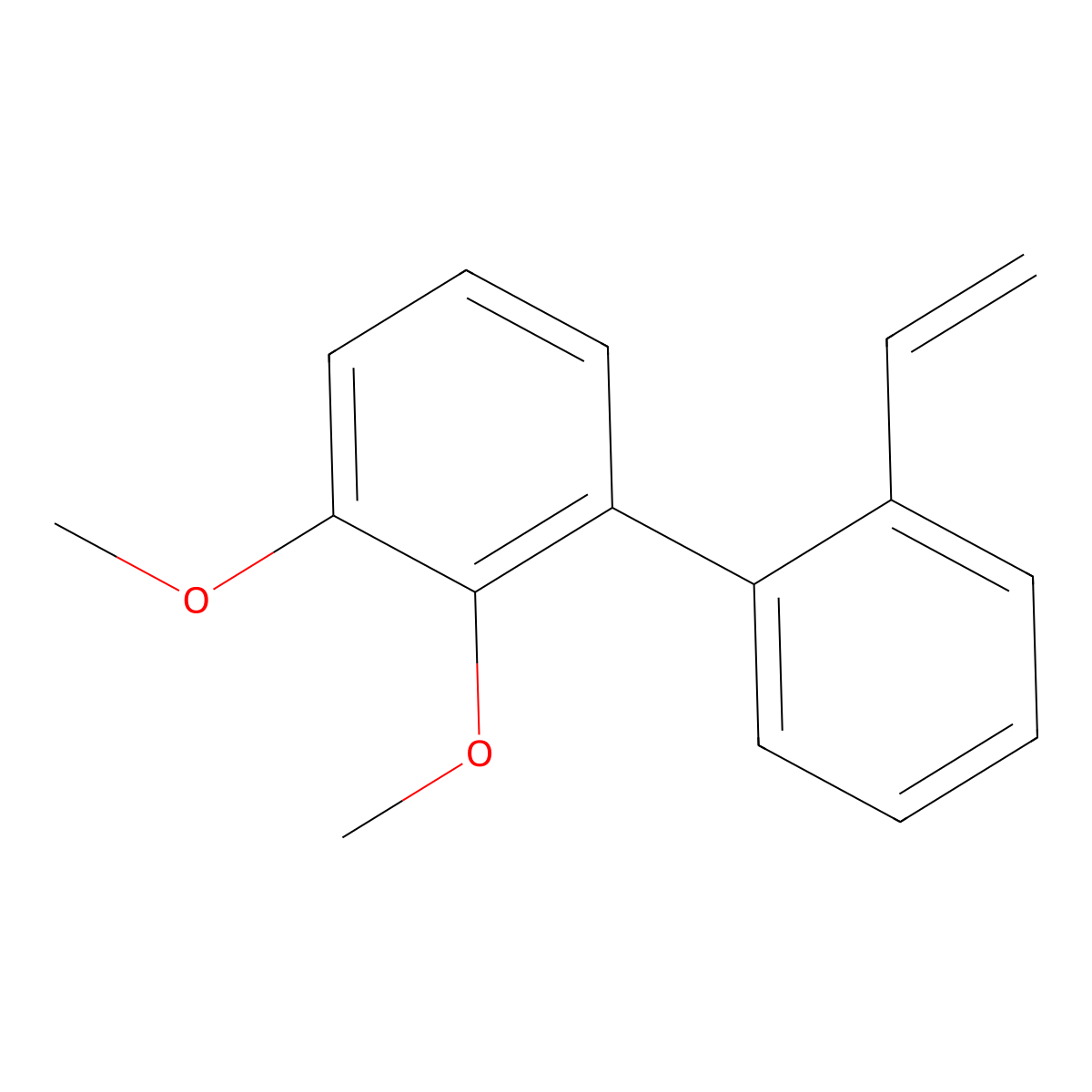 2'-Ethenyl-2,3-dimethoxy-1,1'-biphenyl molecular structure, CAS 2766861-06-5