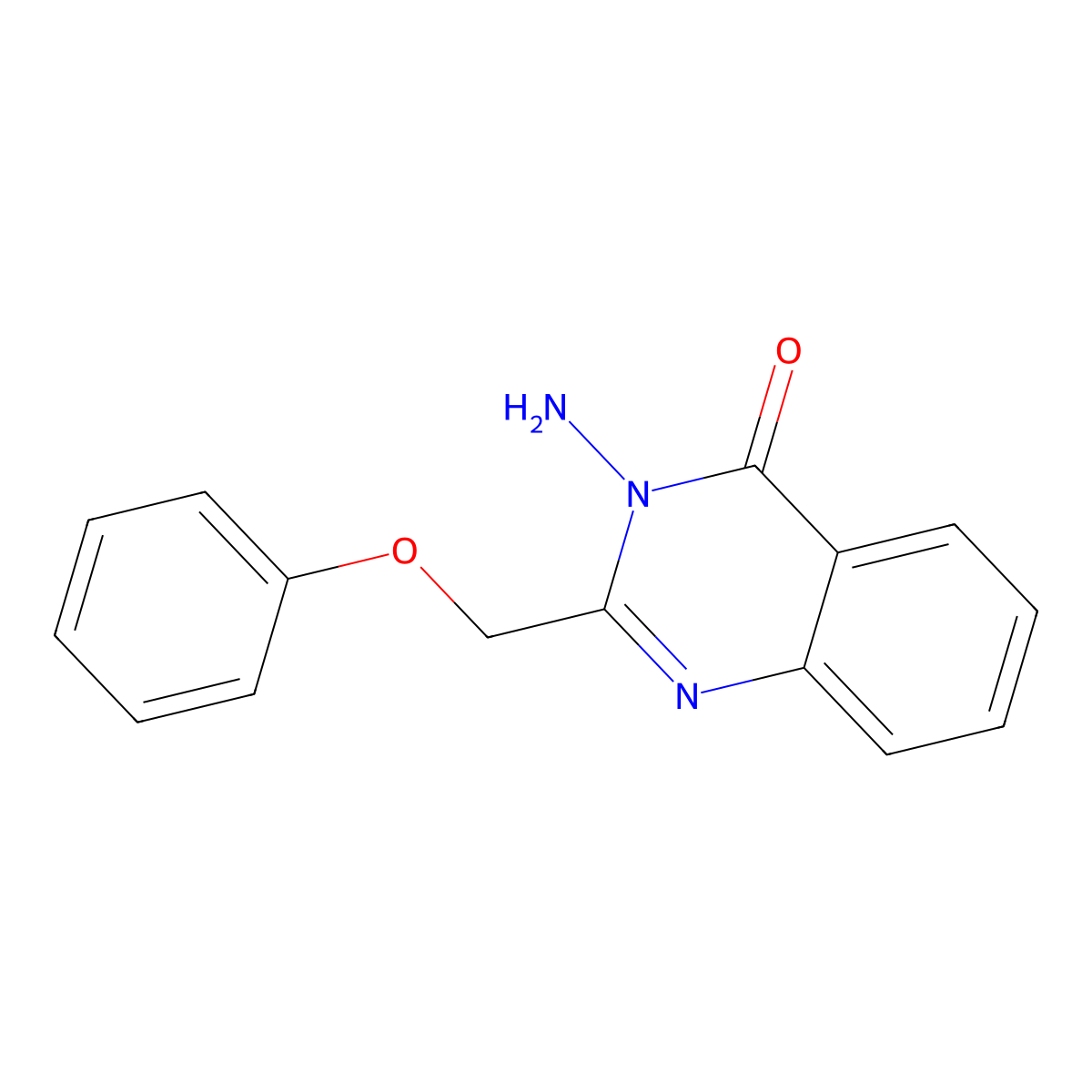 3-amino-2-(phenoxymethyl)quinazolin-4(3H)-one molecular structure, CAS 276687-49-1