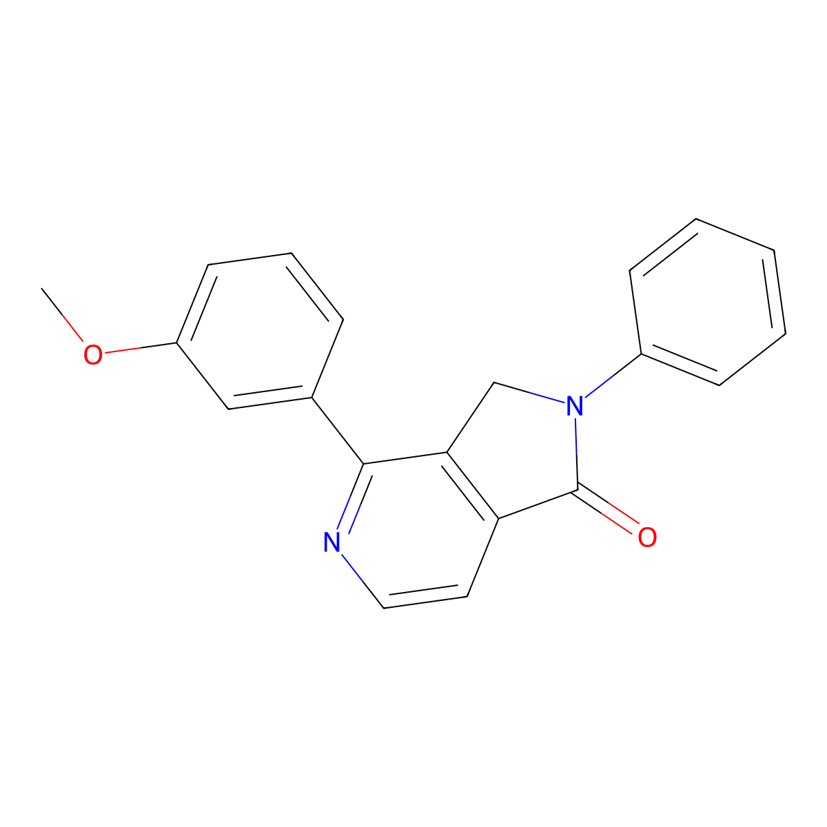 4-(3-Methoxyphenyl)-2-phenyl-2,3-dihydro-1H-pyrrolo[3,4-C]pyridin-1-one molecular structure, CAS 2766971-12-2