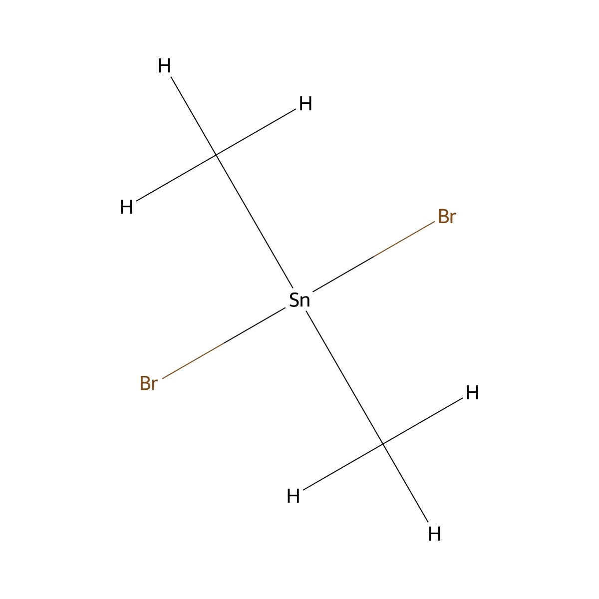 Dibromo(dimethyl)stannane molecular structure, CAS 2767-47-7