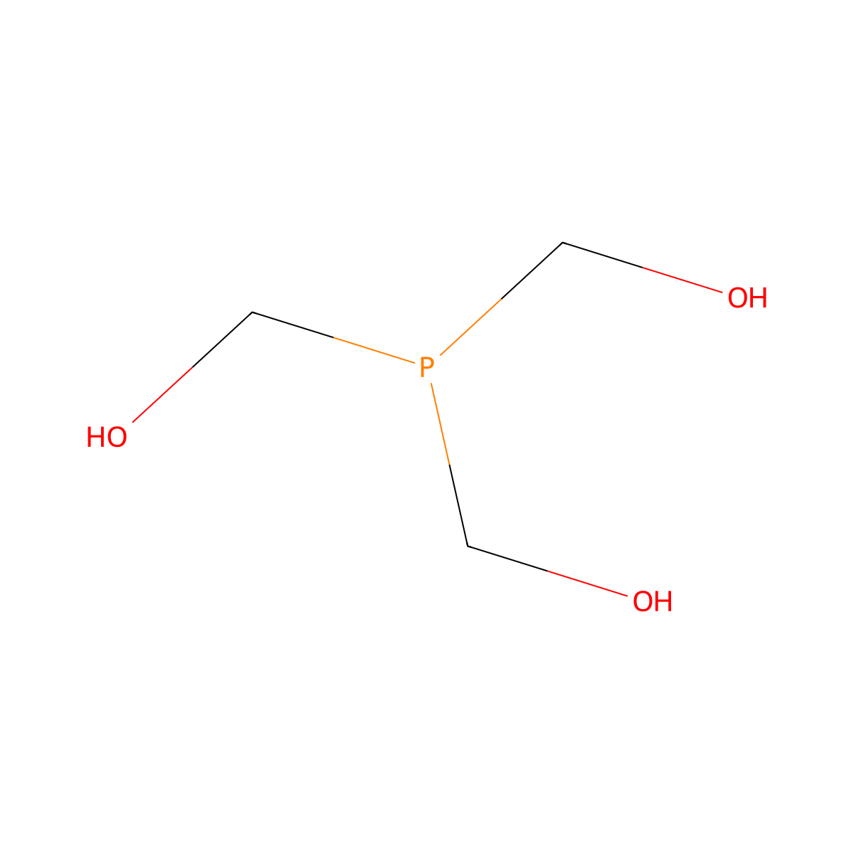 Tris(Hydroxymethyl)Phosphine molecular structure, CAS 2767-80-8
