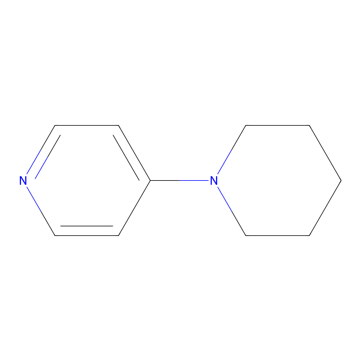 4-Piperidinopyridine molecular structure, CAS 2767-90-0