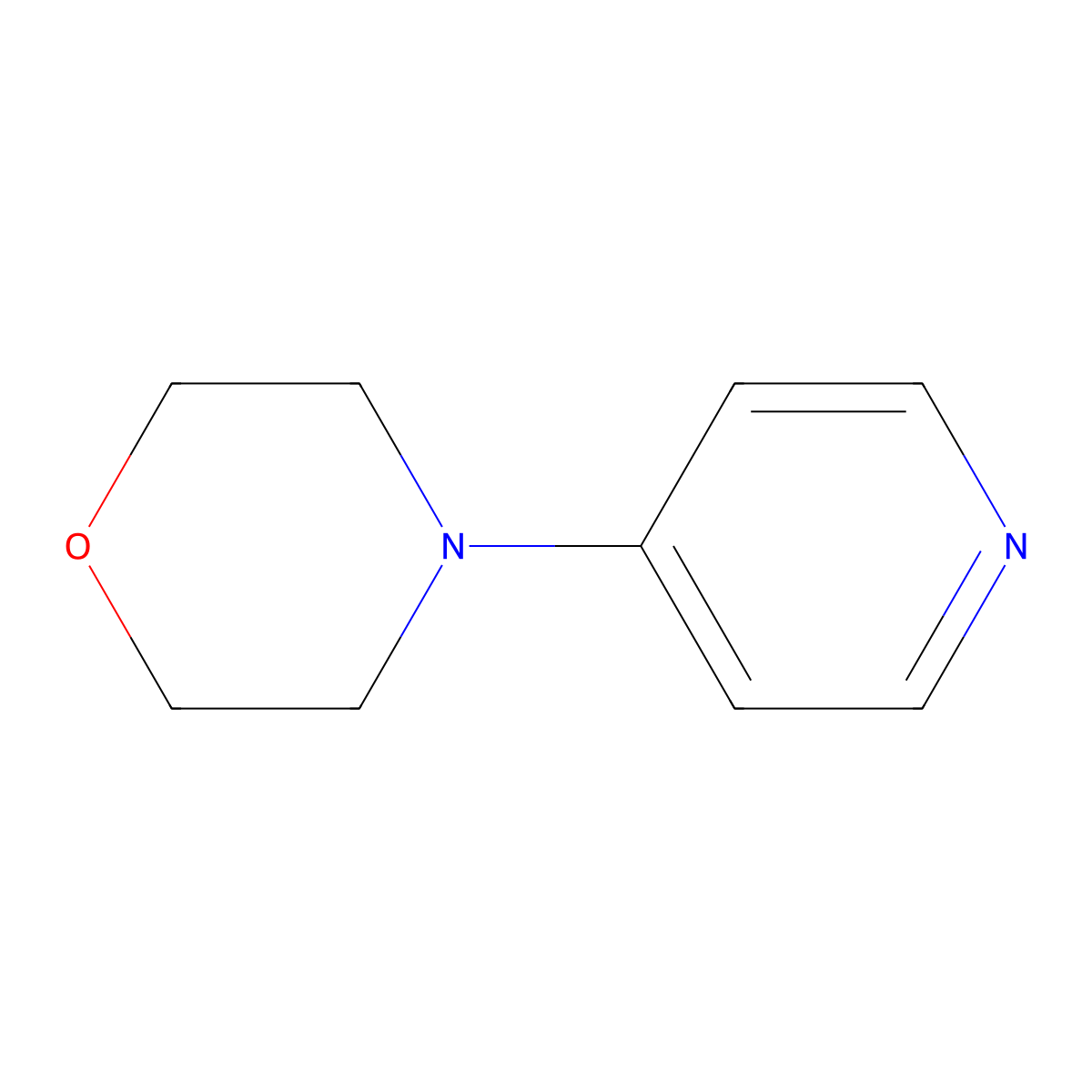 4-Morpholinopyridine molecular structure, CAS 2767-91-1