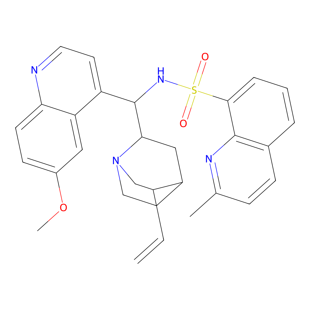 N-[(9S)-6'-Methoxycinchonan-9-yl]-2-methyl-8-quinolinesulfonamide molecular structure, CAS 2767002-34-4