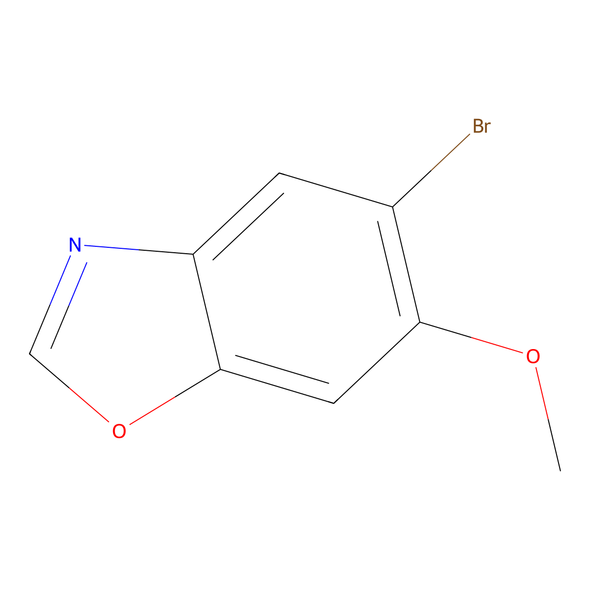 5-Bromo-6-methoxybenzo[D]oxazole molecular structure, CAS 2767037-30-7
