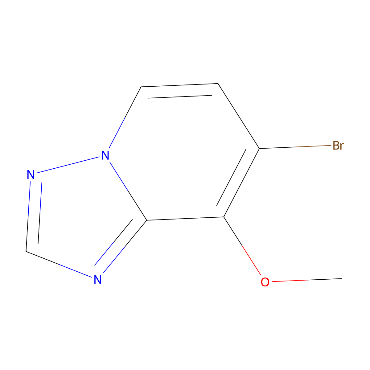 7-bromo-8-methoxy-[1,2,4]Triazolo[1,5-a]pyridine molecular structure, CAS 2767037-87-4