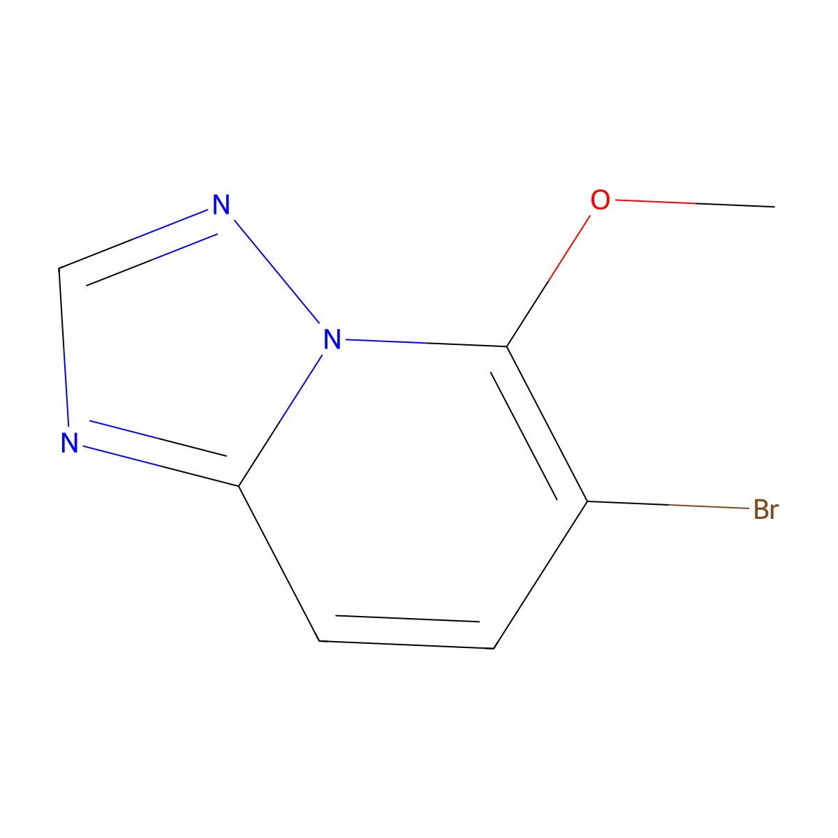 6-Bromo-5-methoxy-[1,2,4]triazolo[1,5-a]pyridine molecular structure, CAS 2767038-23-1