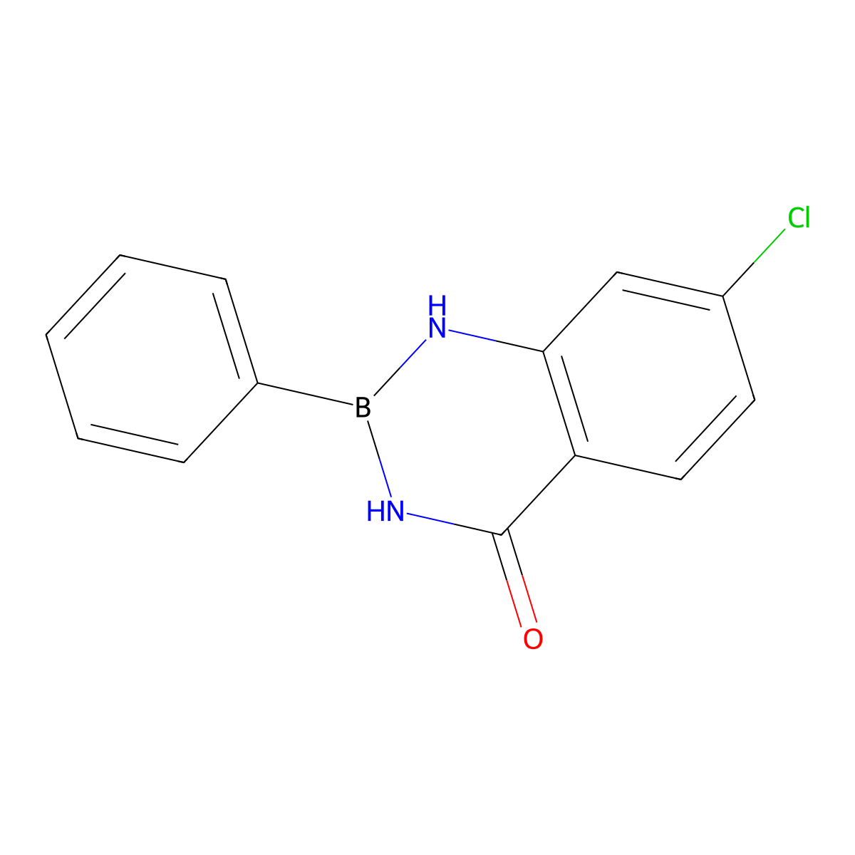 7-Chloro-2-phenyl-2,3-dihydrobenzo[d][1,3,2]diazaborinin-4(1H)-one molecular structure, CAS 2767193-01-9