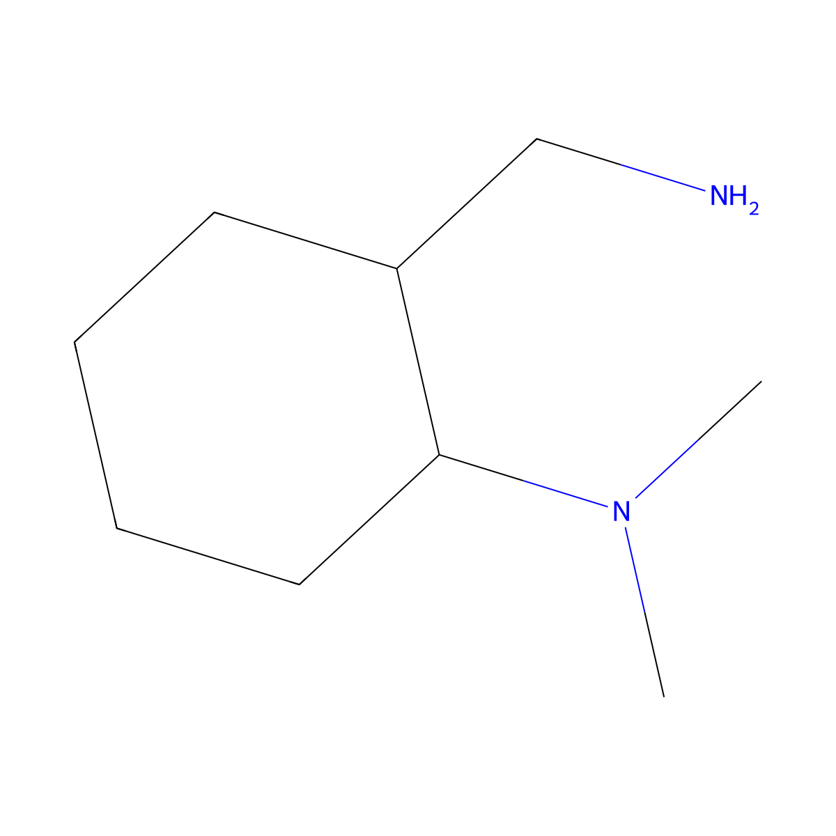 (1S,2S)-2-(Aminomethyl)-N,N-dimethylcyclohexanamine molecular structure, CAS 2767230-56-6