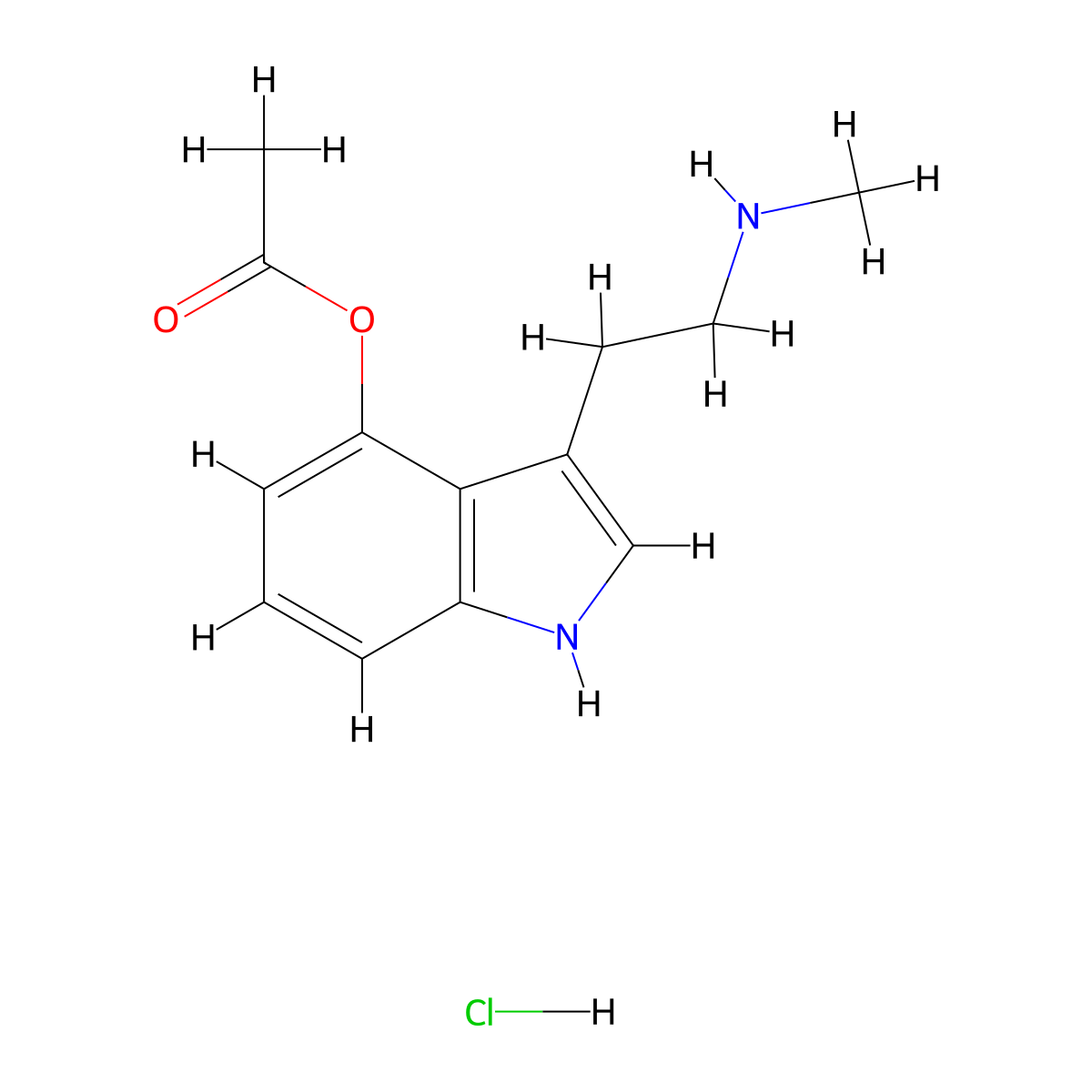 4-acetoxy NMT (hydrochloride) molecular structure, CAS 2767429-51-4