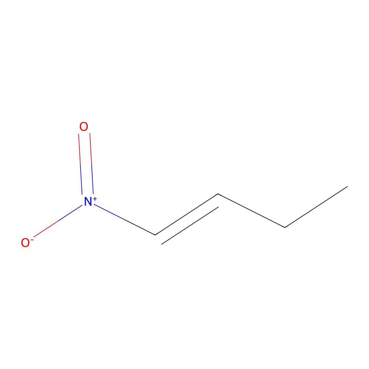 (1E)-1-nitrobut-1-ene molecular structure, CAS 27675-37-2