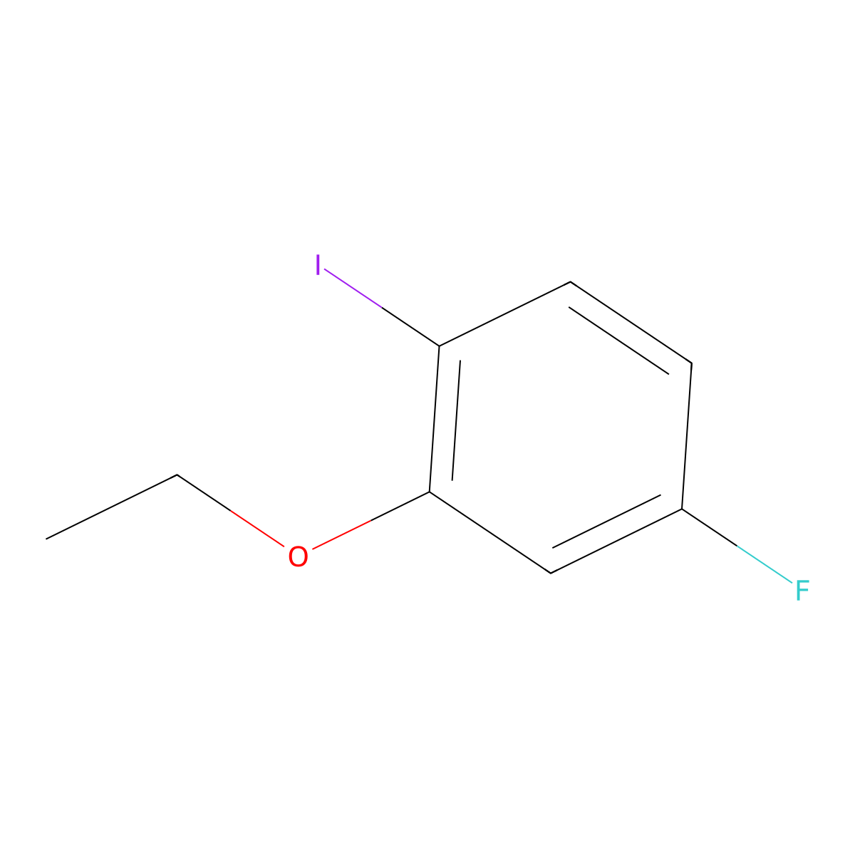 2-Ethoxy-4-fluoro-1-iodobenzene molecular structure, CAS 2767645-39-4