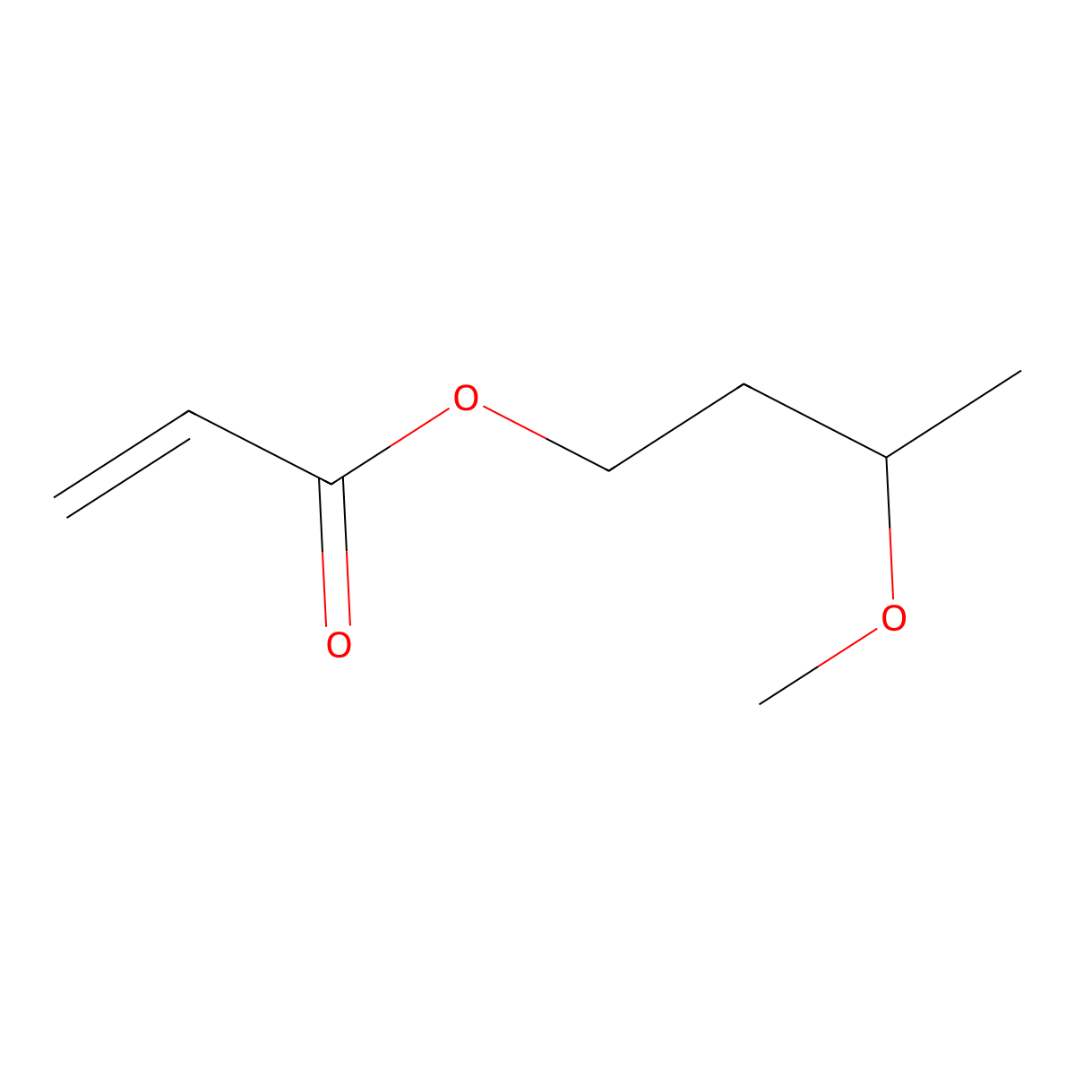 3-Methoxybutyl acrylate molecular structure, CAS 2768-07-2