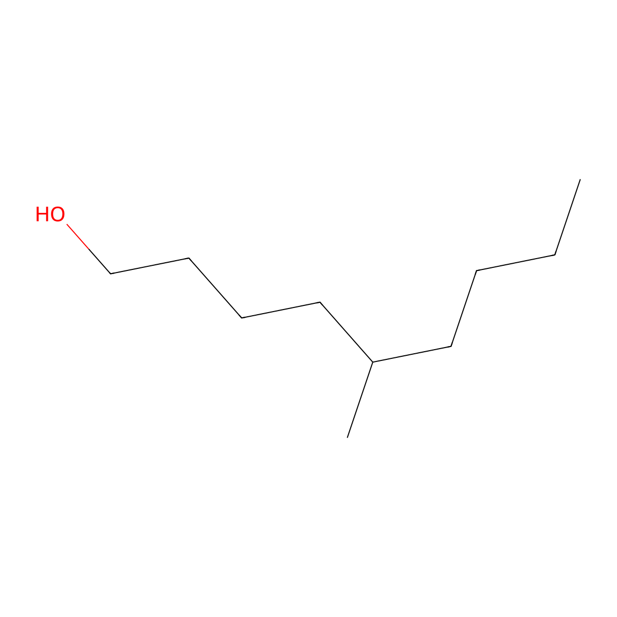 5-Methyl-1-nonanol molecular structure, CAS 2768-16-3