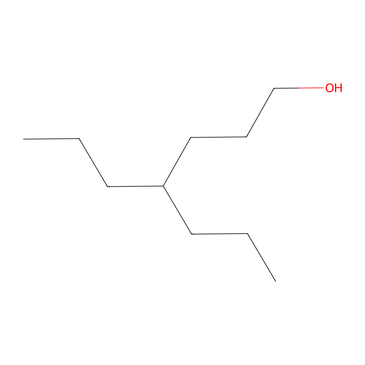 4-Propylheptan-1-ol molecular structure, CAS 2768-17-4