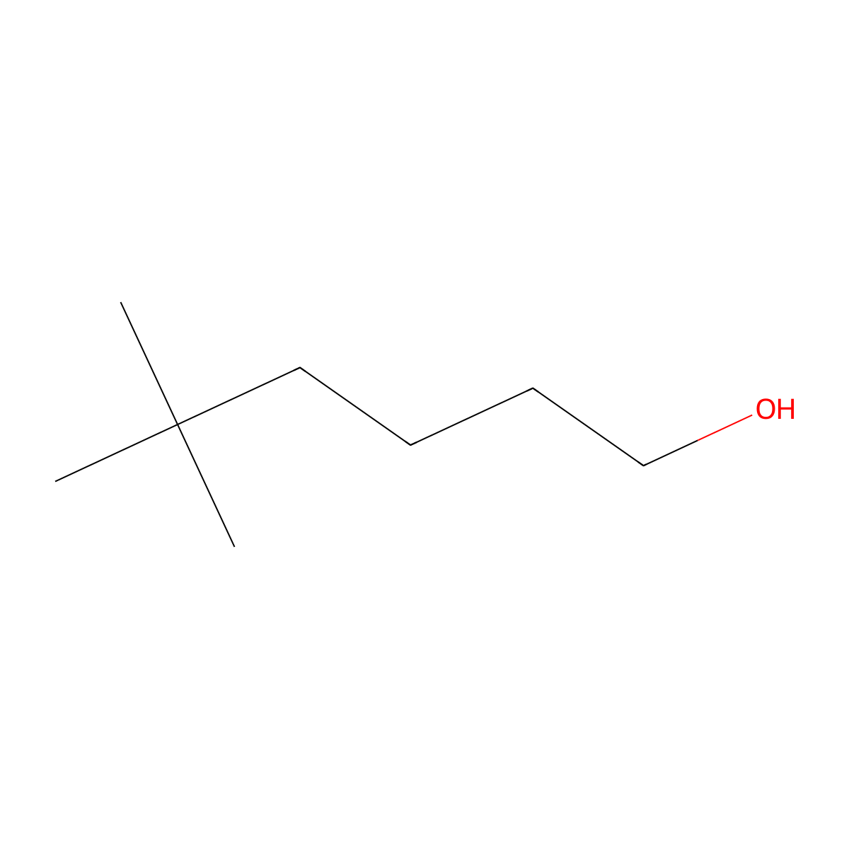 5,5-Dimethylhexan-1-ol molecular structure, CAS 2768-18-5