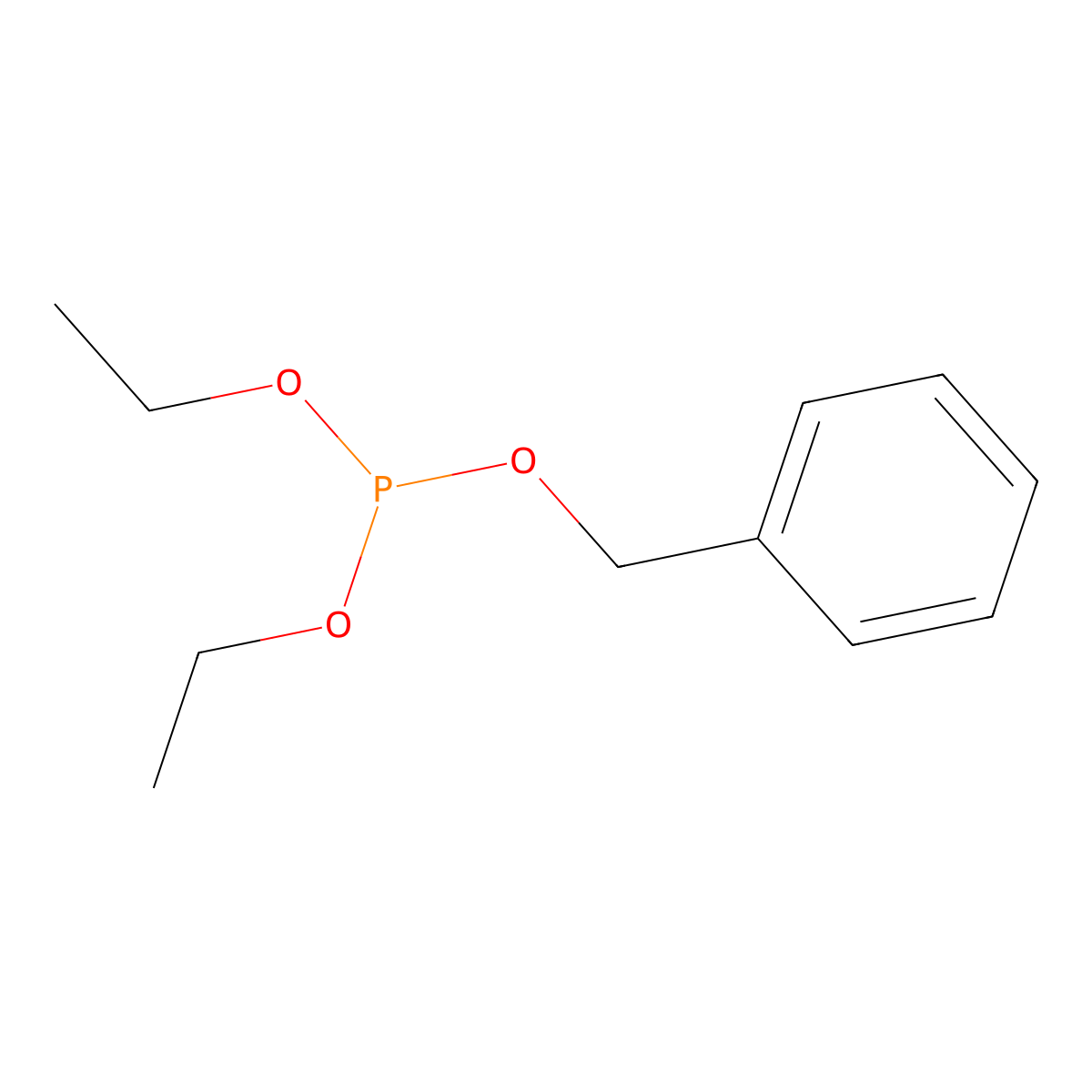 Benzyl diethyl phosphite molecular structure, CAS 2768-31-2