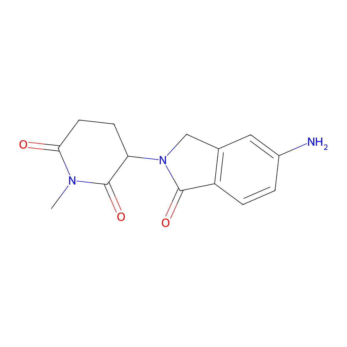 3-(5-amino-1-oxo-2,3-dihydro-1H-isoindol-2-yl)-1-methylpiperidine-2,6-dione molecular structure, CAS 2768326-37-8