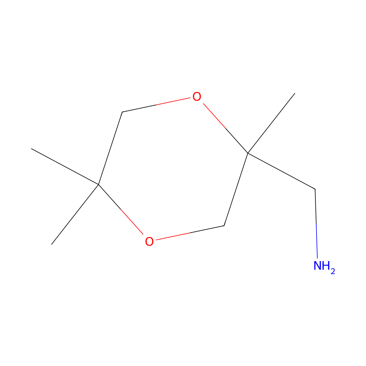 1-(2,5,5-Trimethyl-1,4-dioxan-2-yl)methanamine molecular structure, CAS 2768326-39-0