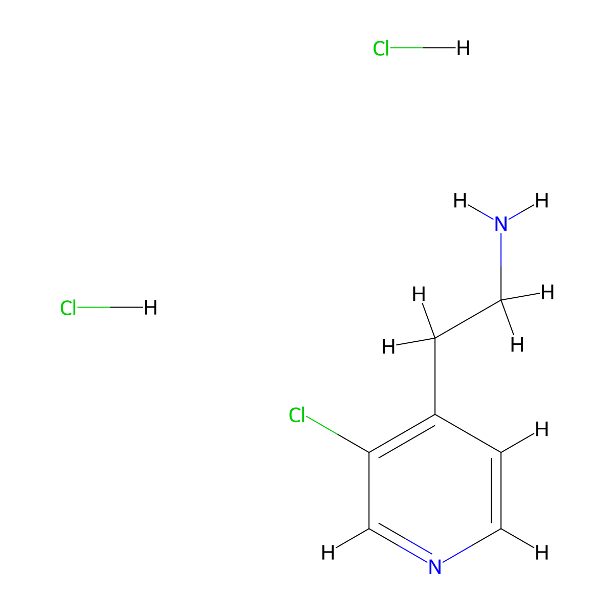 2-(3-Chloropyridin-4-yl)ethan-1-amine dihydrochloride molecular structure, CAS 2768326-66-3