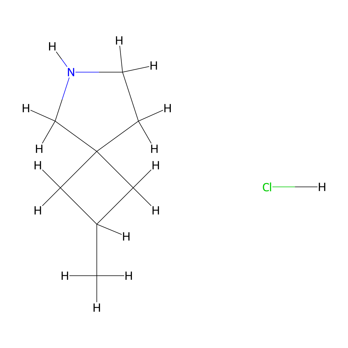 2-Methyl-6-azaspiro(3.4)octane hydrochloride molecular structure, CAS 2768326-98-1