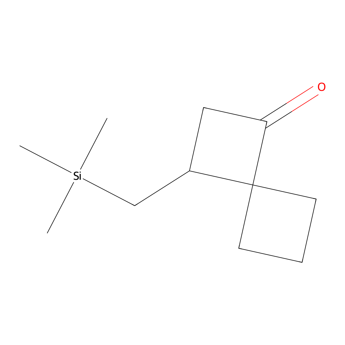 3-[(Trimethylsilyl)methyl]spiro[3.3]heptan-1-one molecular structure, CAS 2768327-23-5