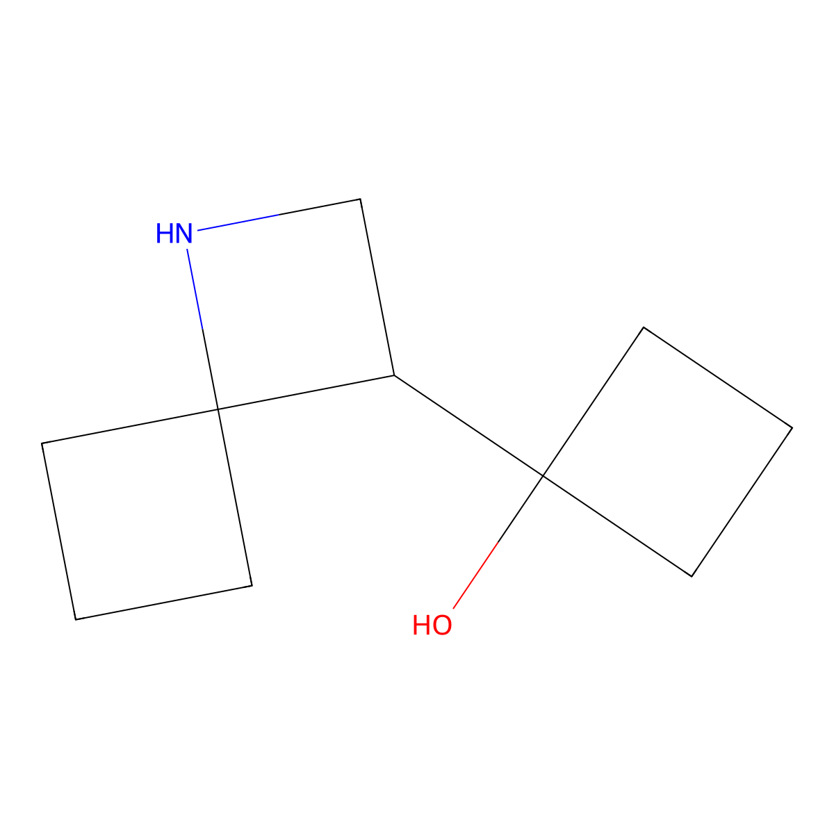1-{1-Azaspiro[3.3]heptan-3-yl}cyclobutan-1-ol molecular structure, CAS 2768327-25-7