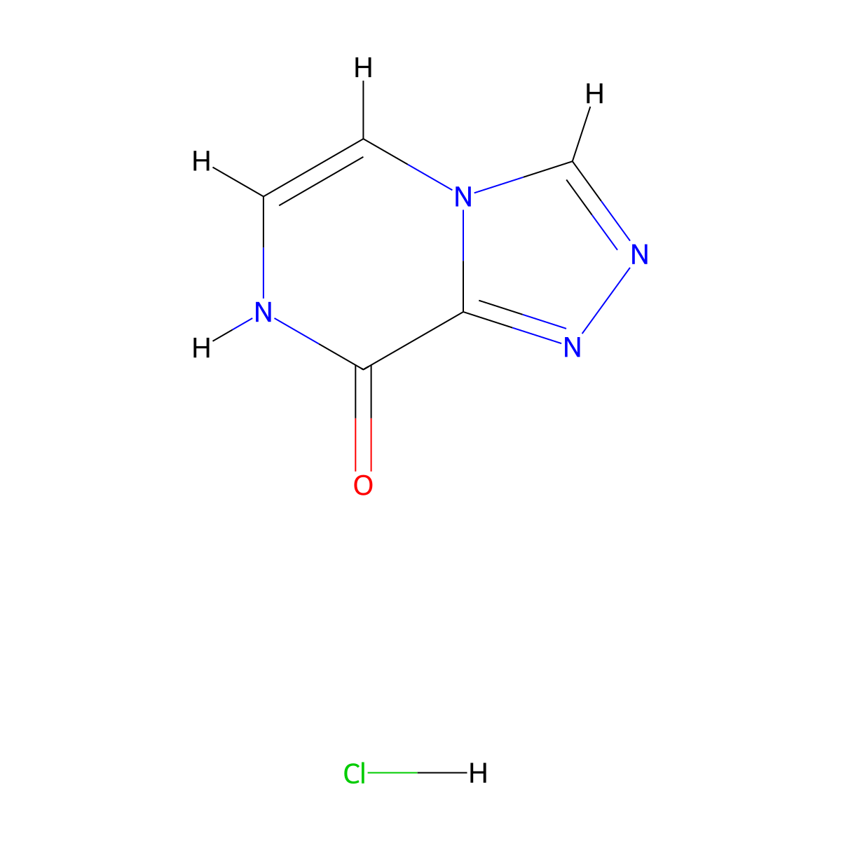 7H,8H-[1,2,4]triazolo[4,3-a]pyrazin-8-one hydrochloride molecular structure, CAS 2768327-45-1