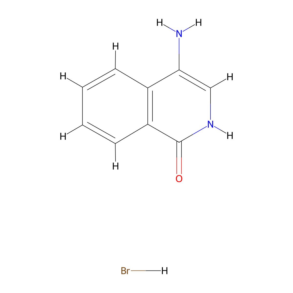 4-Amino-1,2-dihydroisoquinolin-1-one hydrobromide molecular structure, CAS 2768332-18-7