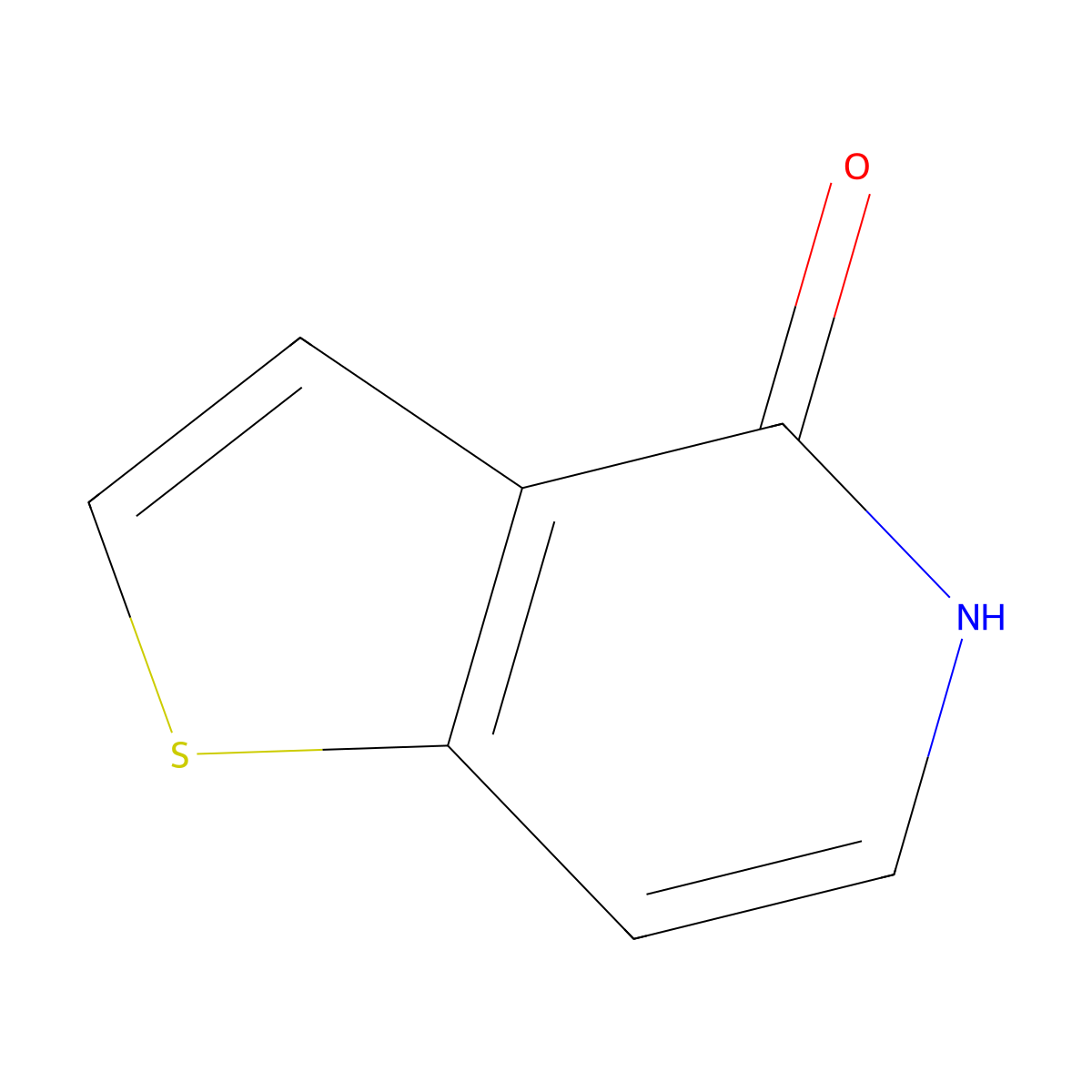 4H,5H-thieno(3,2-c)pyridin-4-one molecular structure, CAS 27685-92-3