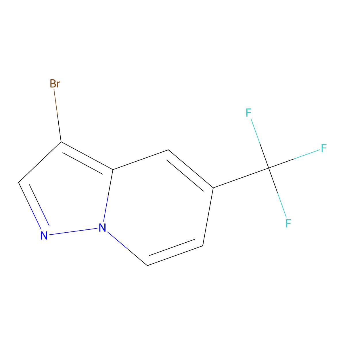 3-Bromo-5-(trifluoromethyl)pyrazolo[1,5-A]pyridine molecular structure, CAS 2768549-80-8