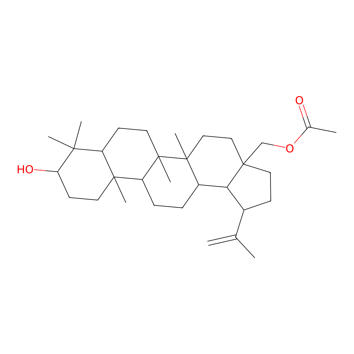 28-Acetylbetulin molecular structure, CAS 27686-35-7
