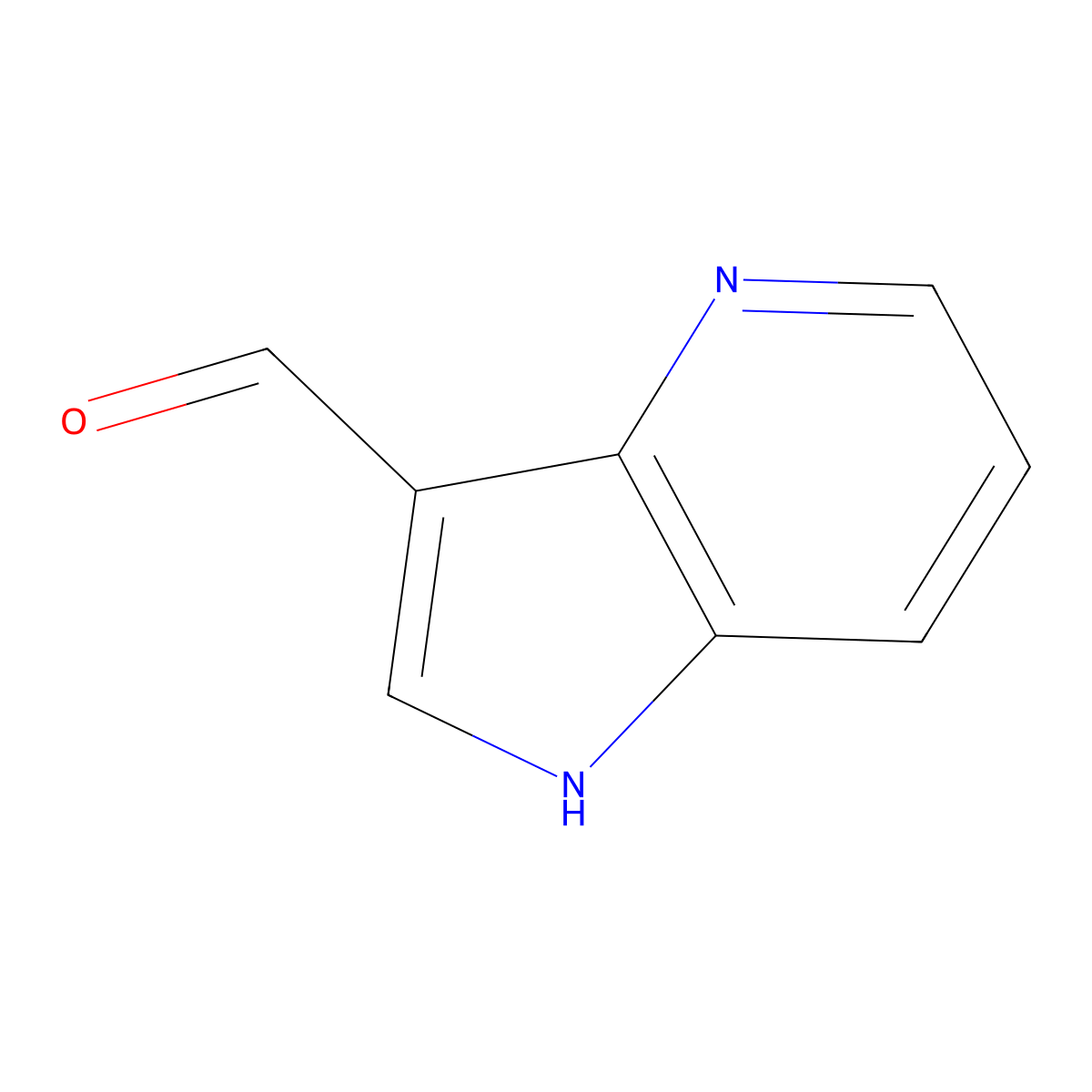 1H-pyrrolo[3,2-b]pyridine-3-carbaldehyde molecular structure, CAS 276862-85-2