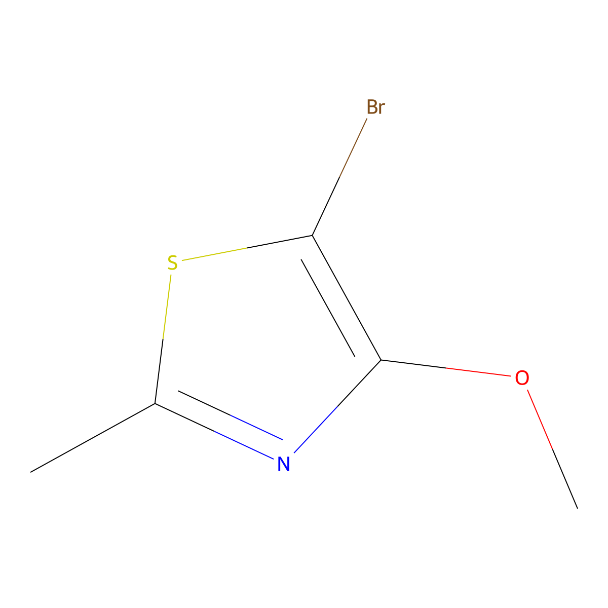 5-Bromo-4-methoxy-2-methylthiazole molecular structure, CAS 2768655-17-8