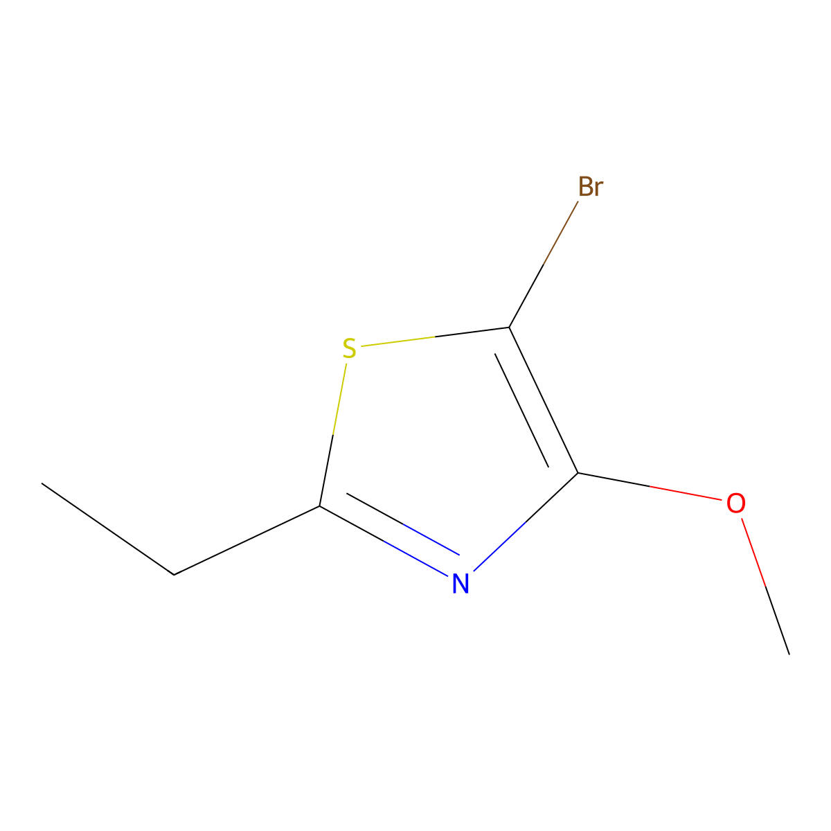5-Bromo-2-ethyl-4-methoxythiazole molecular structure, CAS 2768657-56-1