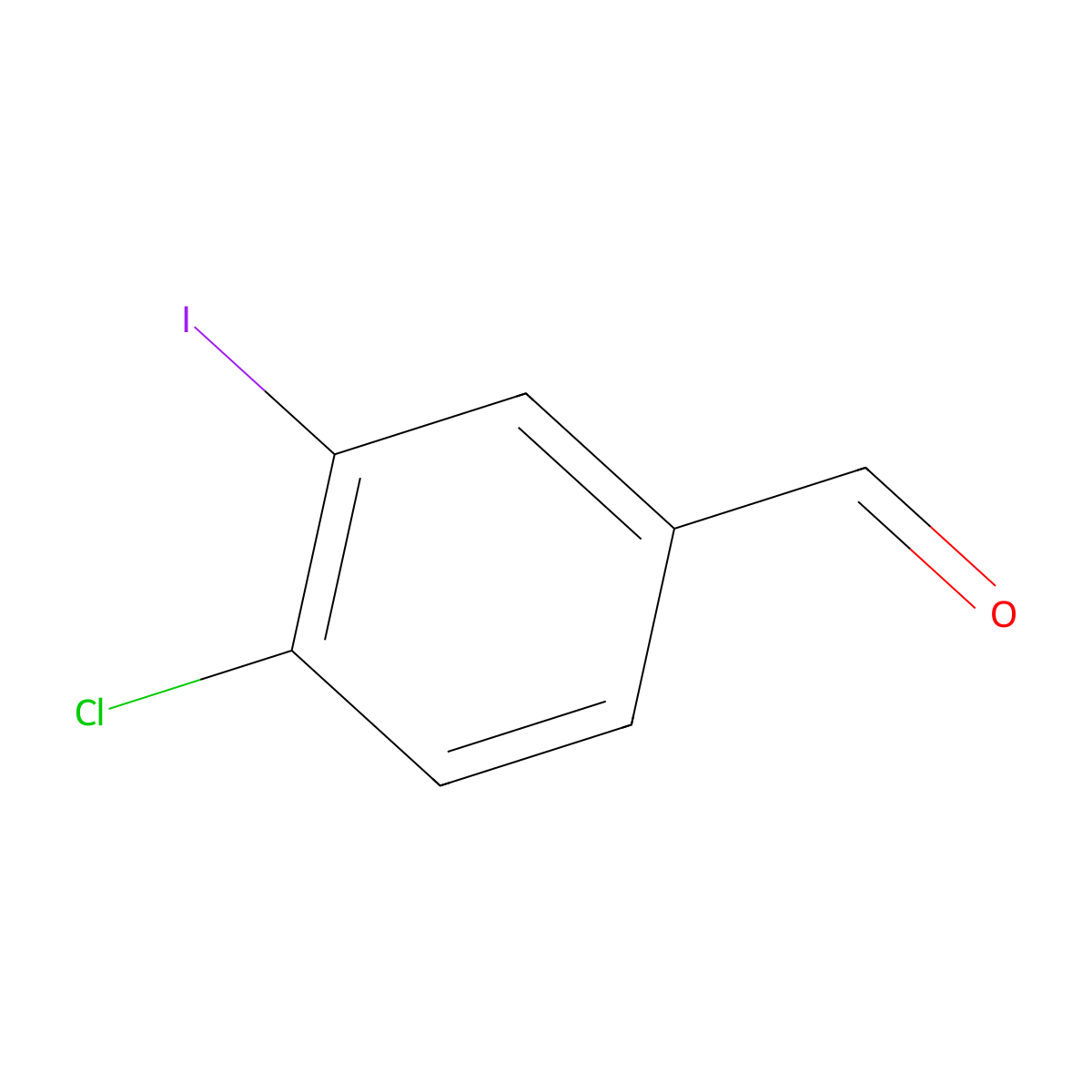 4-Chloro-3-iodobenzaldehyde molecular structure, CAS 276866-90-1