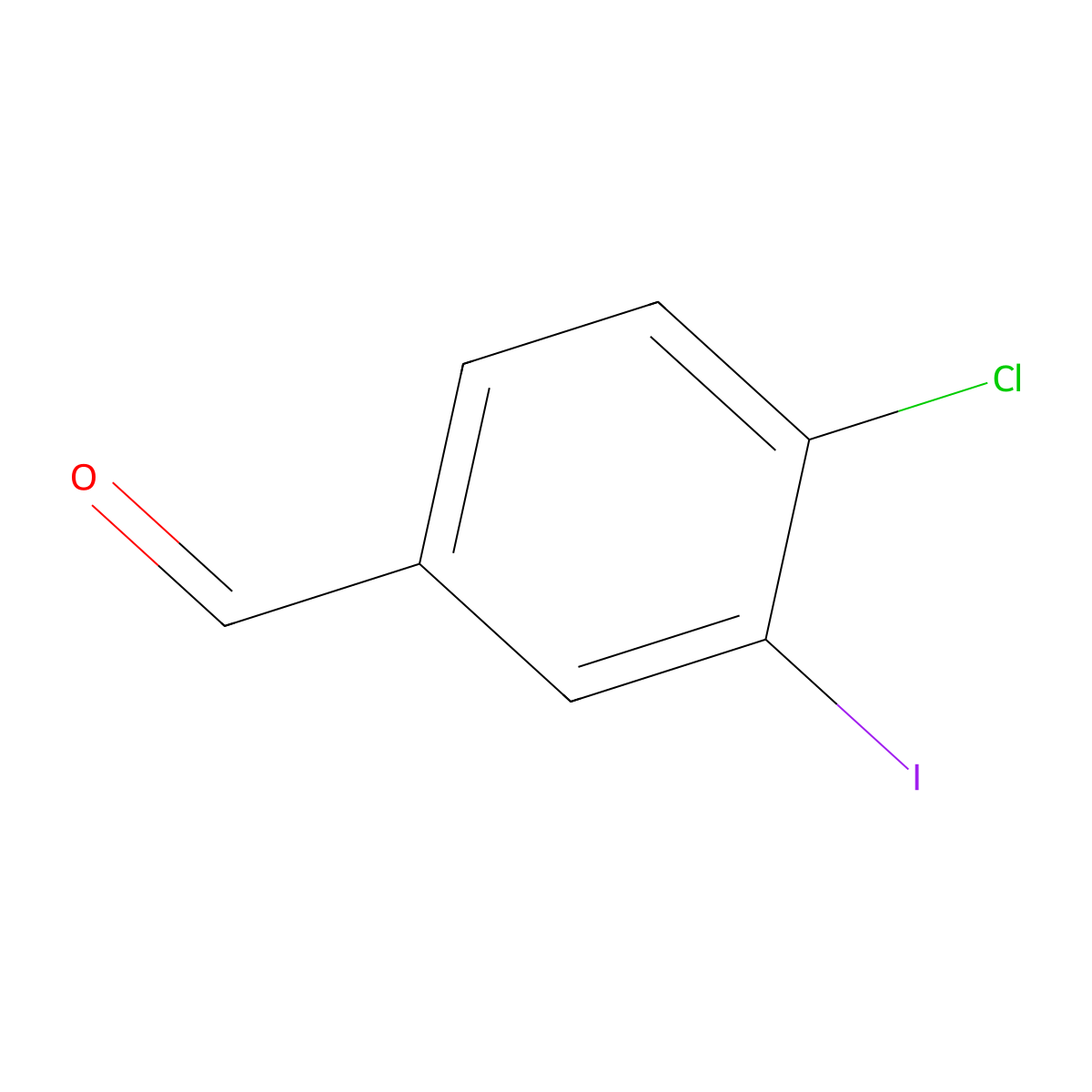 4-Chloro-3-iodobenzaldehyde molecular structure, CAS 276866-90-1