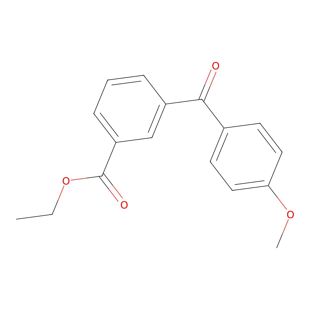 Ethyl 3-(4-methoxybenzoyl)benzoate molecular structure, CAS 276877-15-7