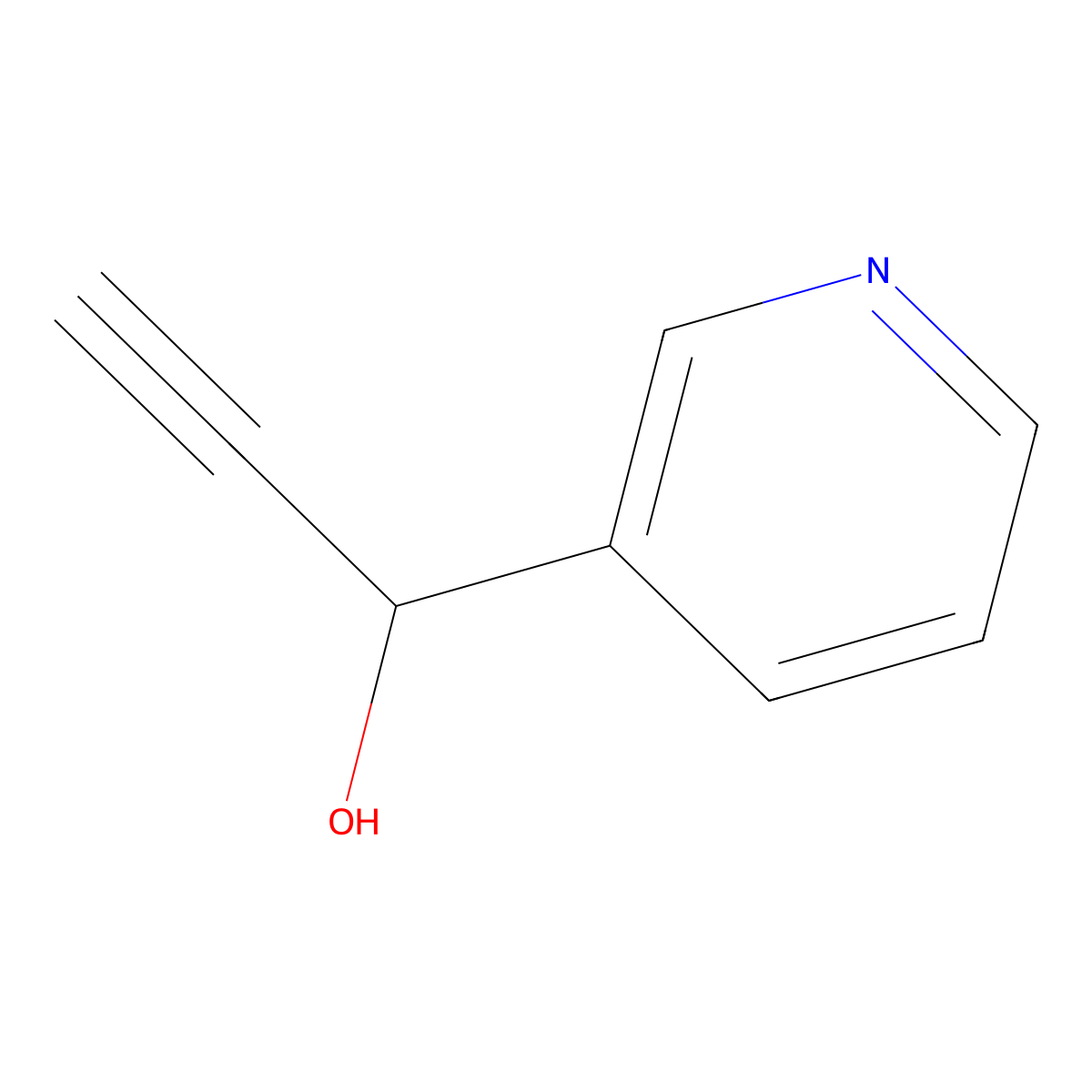 1-(Pyridin-3-yl)prop-2-yn-1-ol molecular structure, CAS 276884-35-6