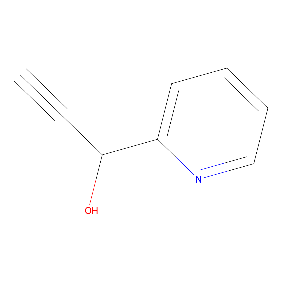 1-(Pyridin-2-yl)prop-2-yn-1-ol molecular structure, CAS 276884-47-0