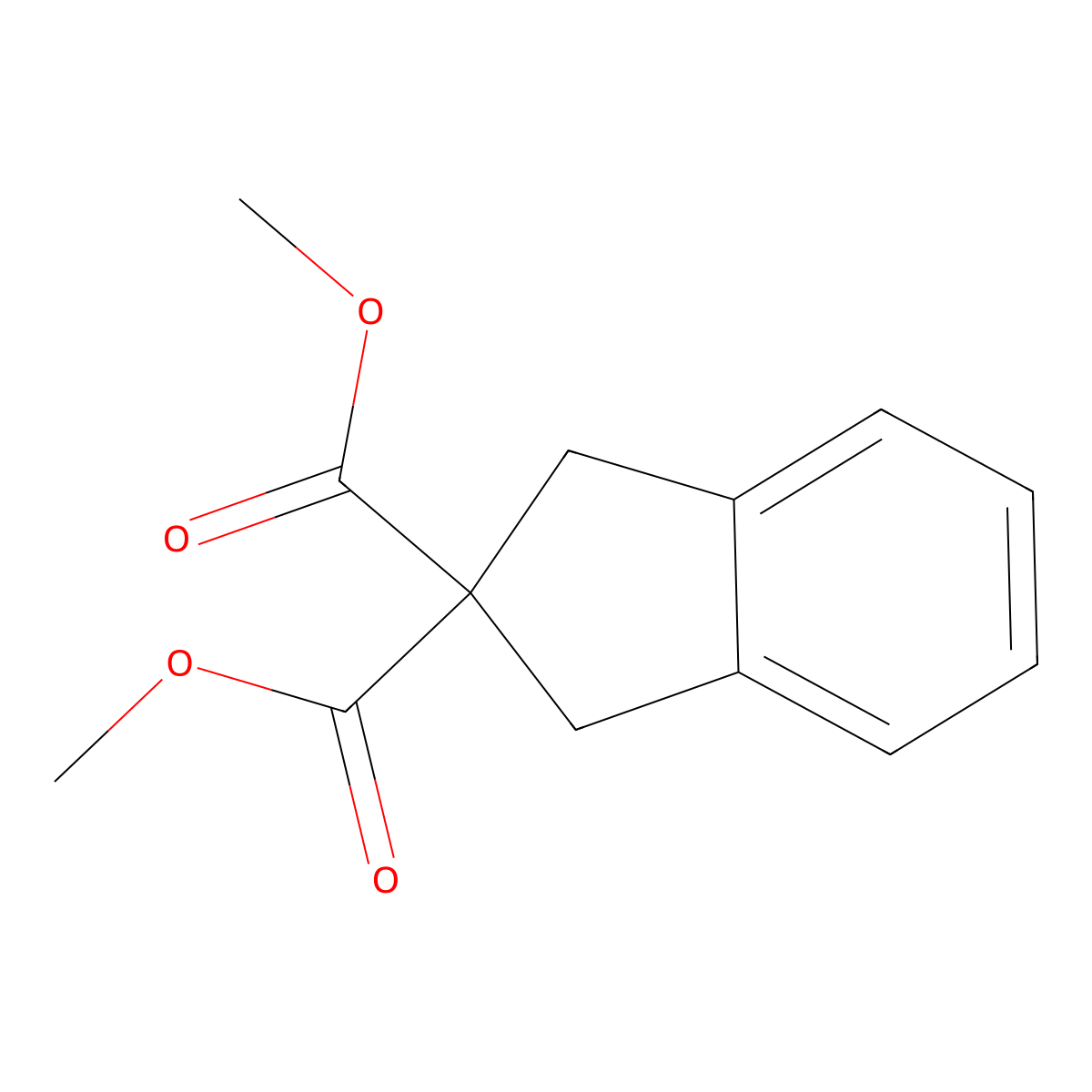 2,2-Dimethyl 1,3-dihydroindene-2,2-dicarboxylate molecular structure, CAS 276888-00-7